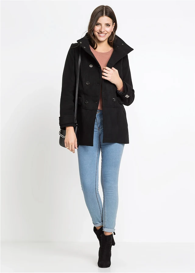 Manteau court, petite stature, Couleur: noir