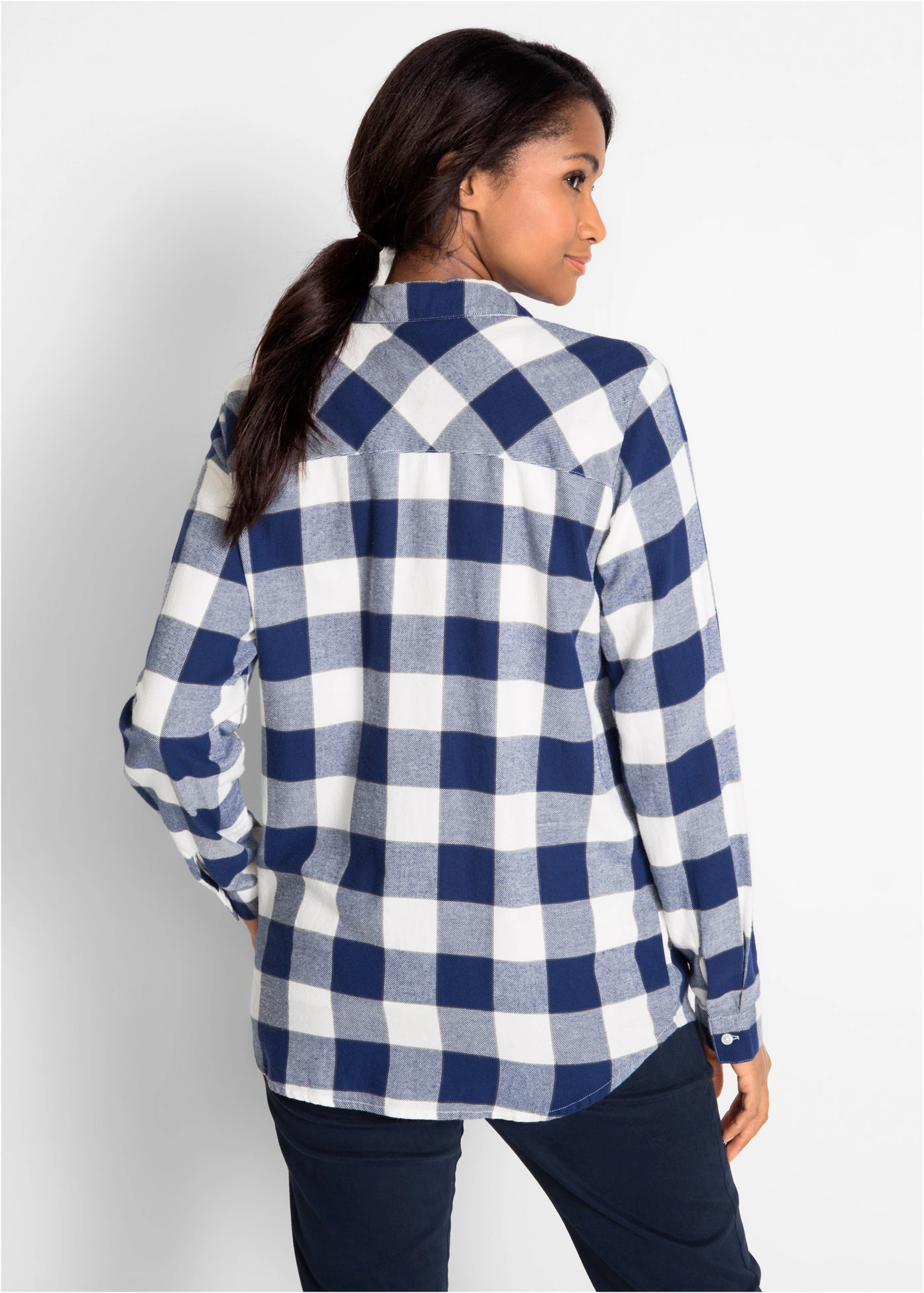 Flanellen overhemd • middernachtblauw geruit • bonprix online shop