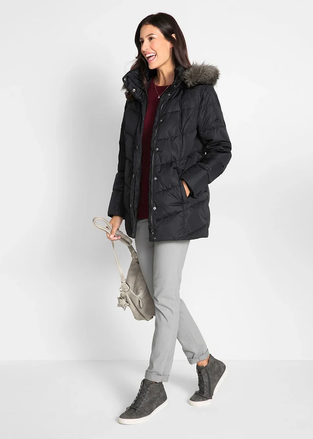 Veste, coupe ample, Couleur: noir