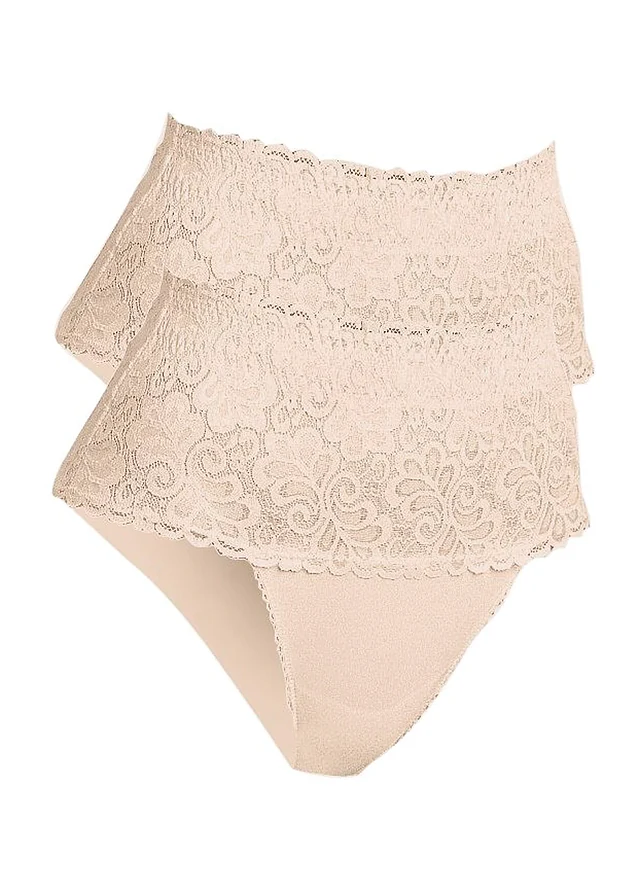 Sterk corrigerende slip (set van 2), Kleur: poudre