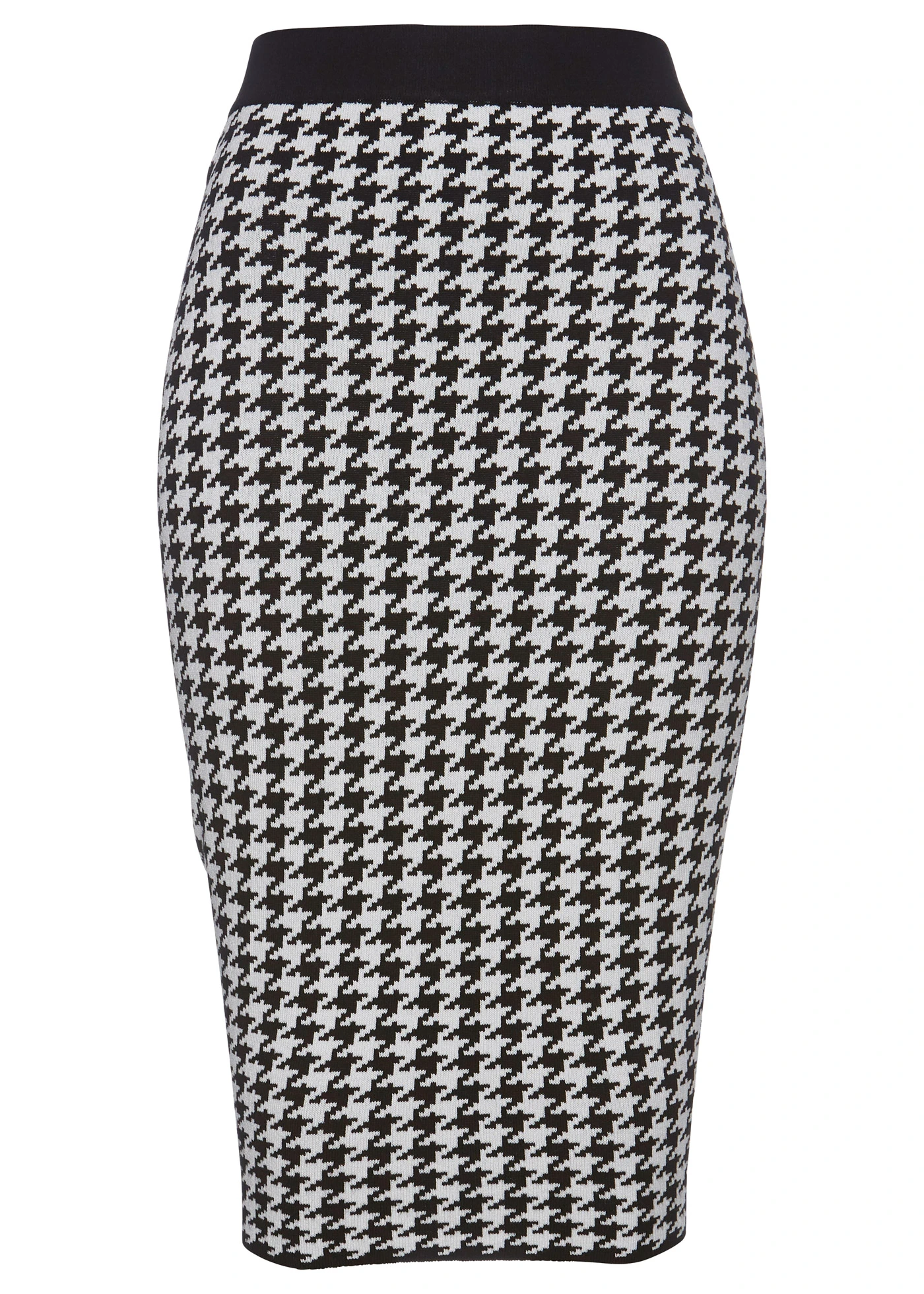 Pletená sukně • černá  / světle krémová kostkované • bonprix obchod