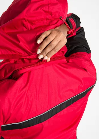 Nepromokavá funkční bunda • červeno-černá • bonprix obchod