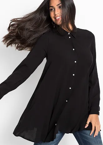 Halenka z čisté viskózy • černá • bonprix obchod