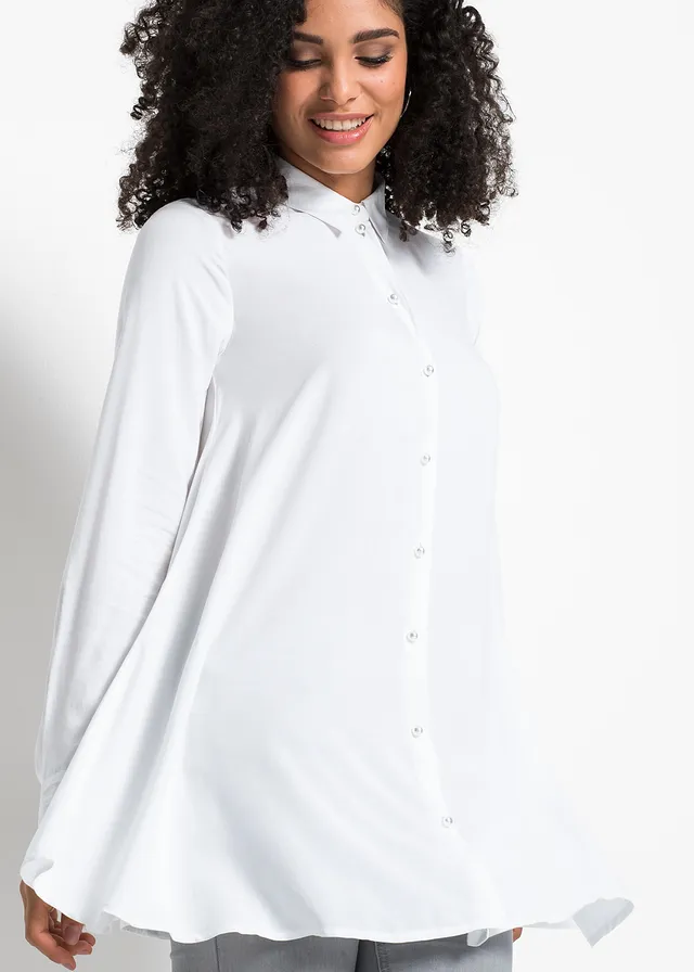 Blouse van viscose • wit • bonprix online shop