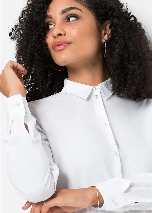 Blouse van viscose • wit • bonprix online shop