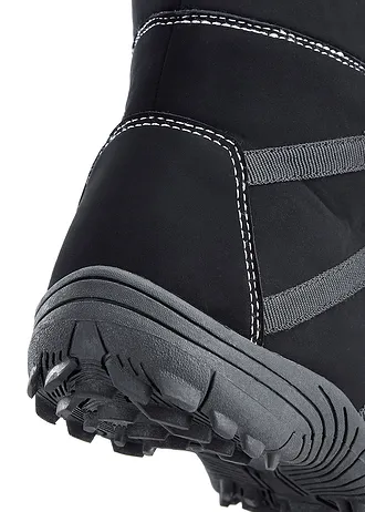 Gevoerde veterboots met Tex-membraan • zwart • bonprix online shop