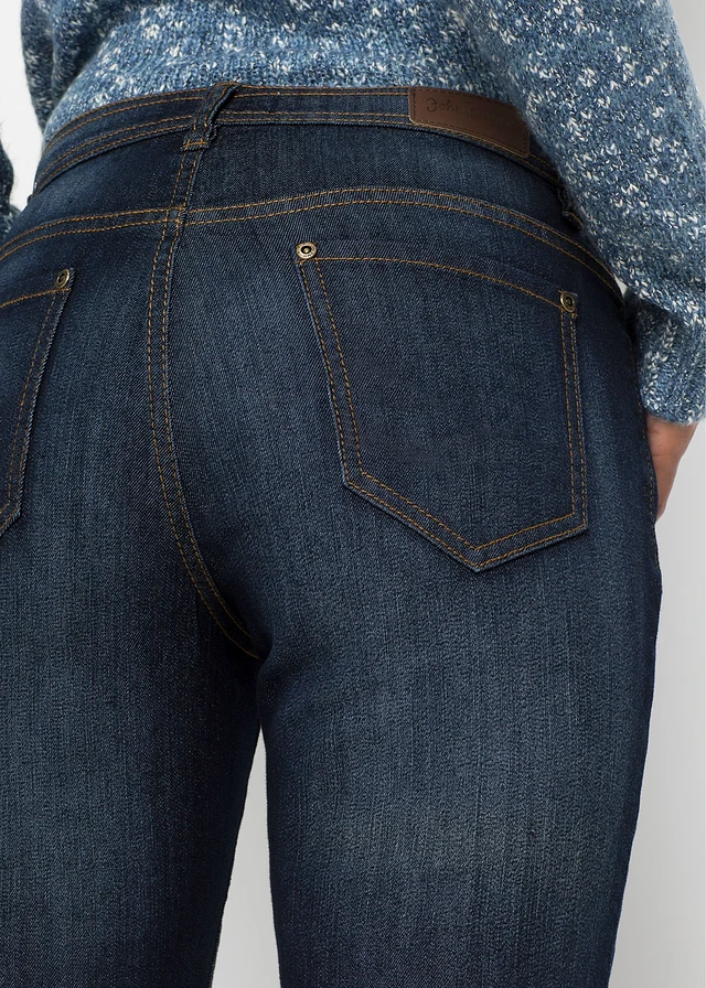 Jean Mom extensible et confortable, taille mi-haute • bleu foncé used • product-page.page-title-suffix