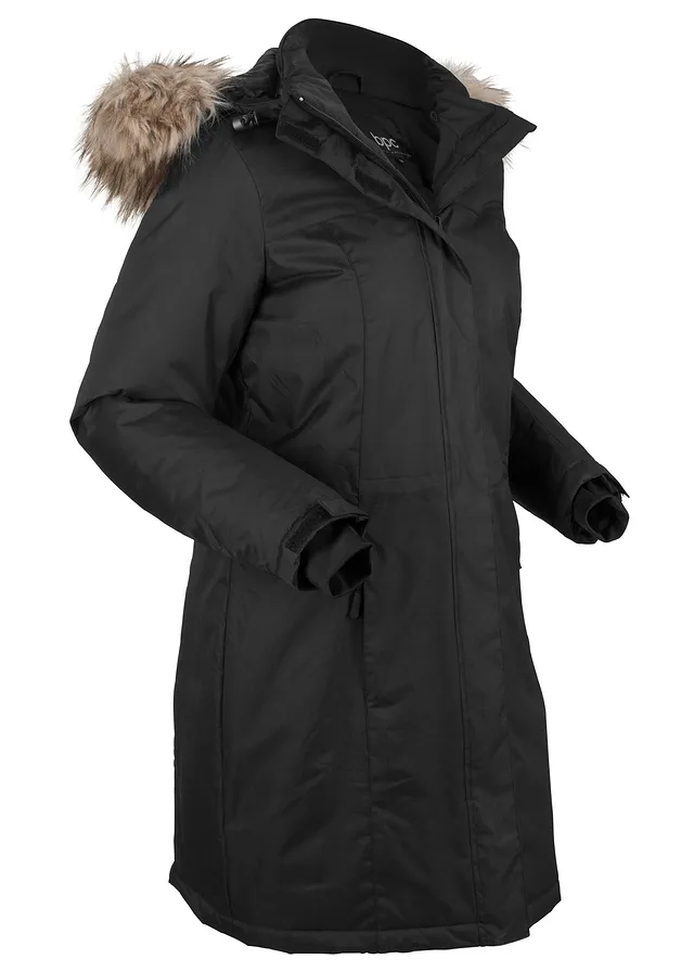 Teplý funkčný outdoorový kabát s umelou kožušinkou Teplý funkčný outdoorový kabát s umelou kožušinkou