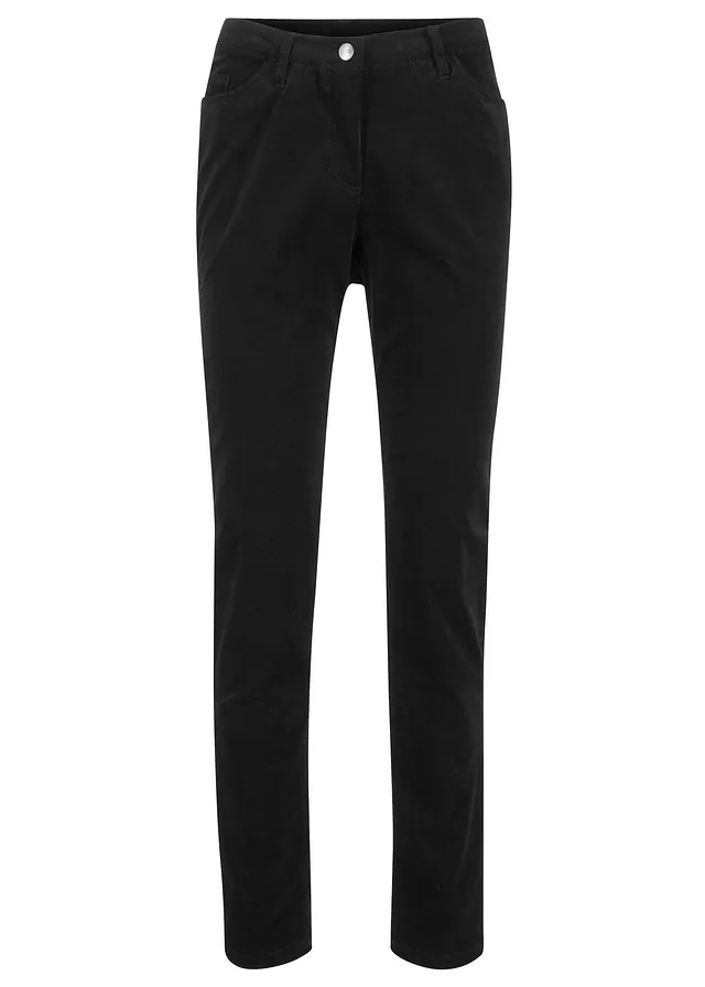 Pantaloni velur cu stretch, slim fit