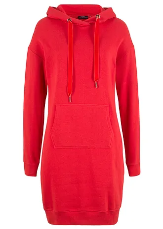 Rochie casual cu bumbac organic • roșu-căpșună • magazin bonprix