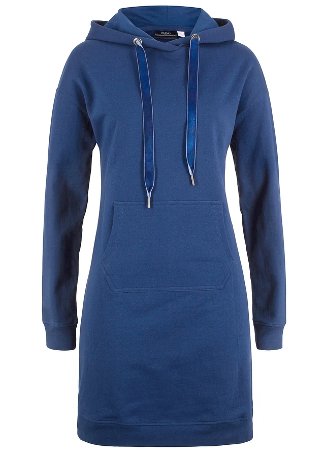 Robe sweat, Couleur: bleu nuit