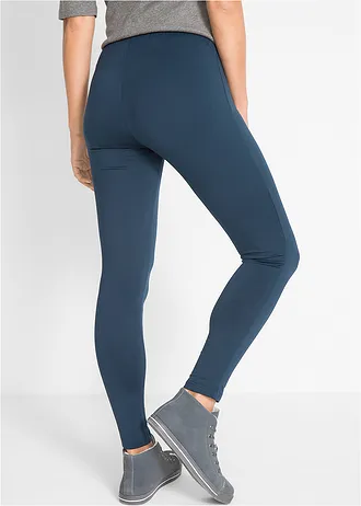 Thermo legging met comfortband, Kleur: donkerblauw