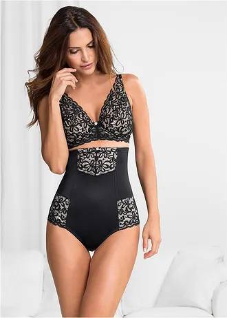 Sterk corrigerende slip • zwart/poudre • bonprix online shop