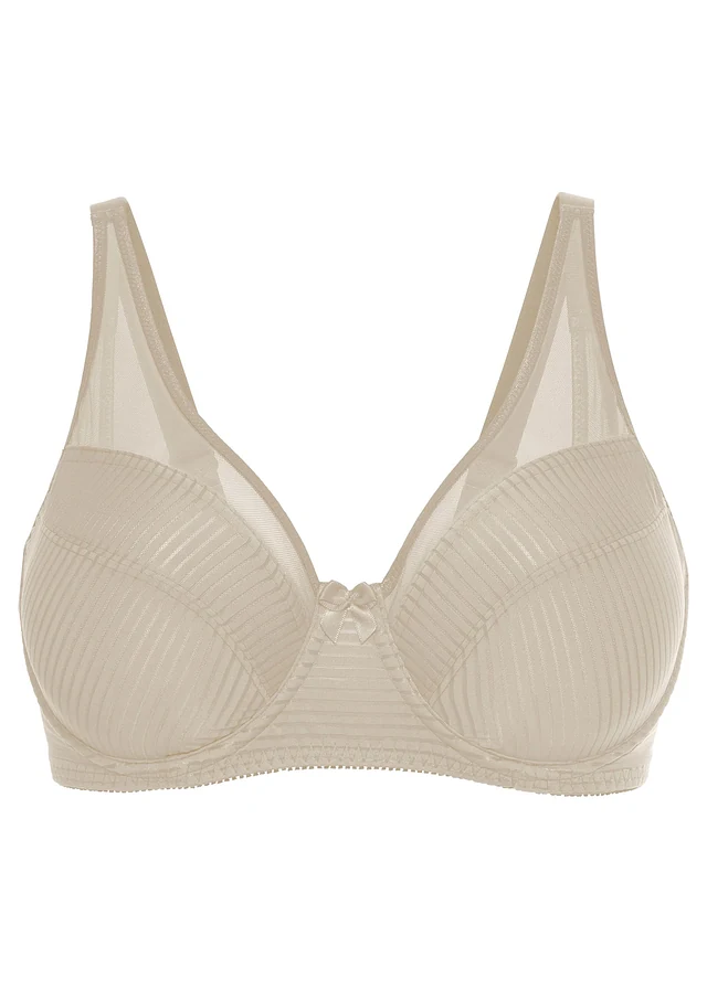 Soutien-gorge minimiseur avec mesh, Couleur: beige craie