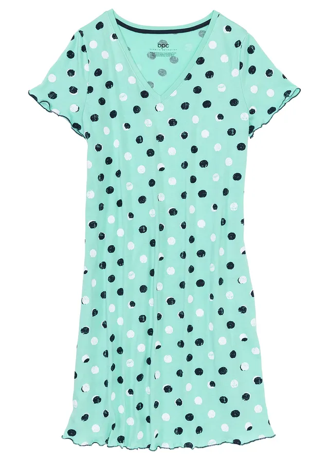 Cămașă de noapte scurtă din bumbac organic