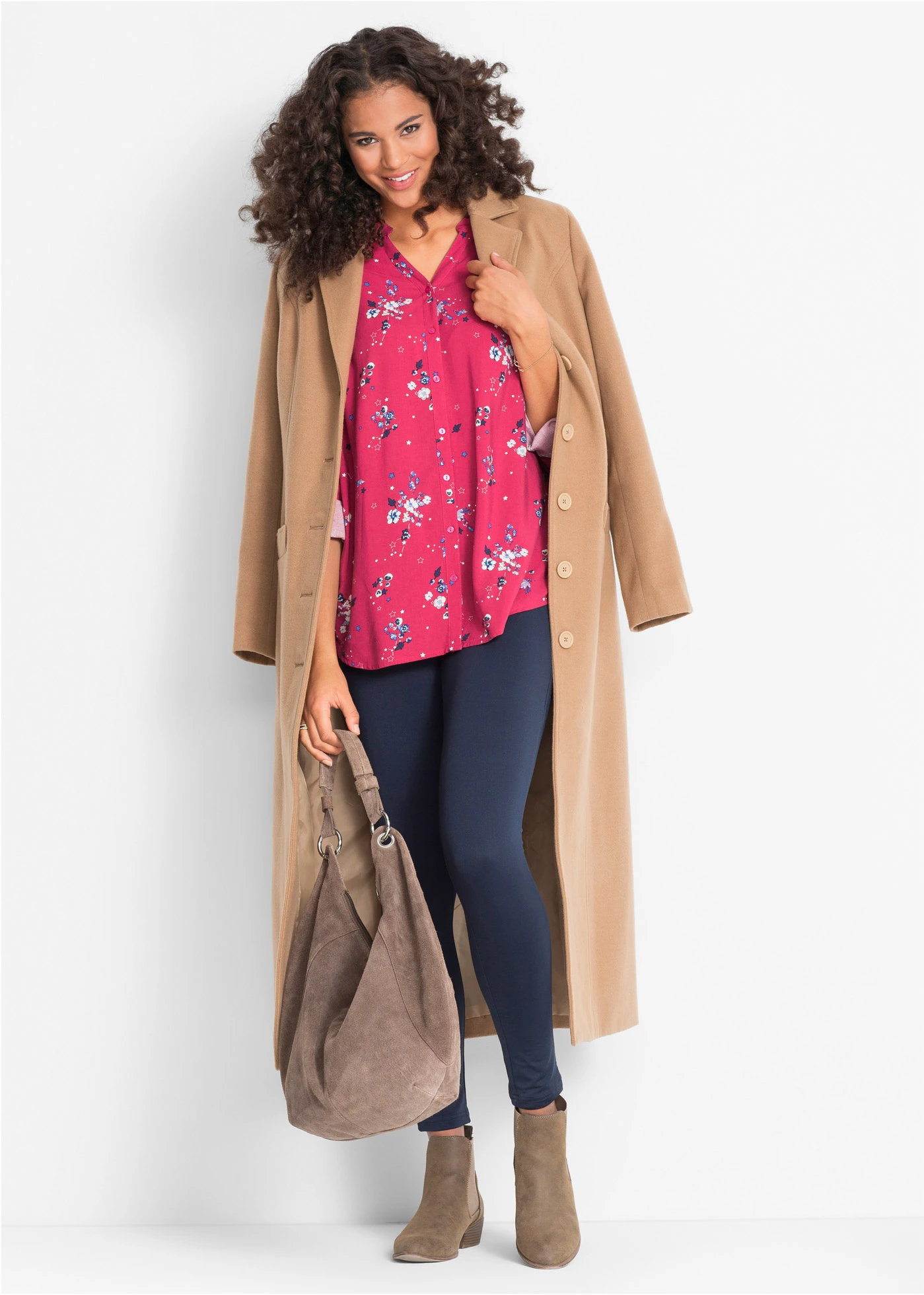 Legging chaud à taille élastiquée • bleu foncé • Boutique bonprix