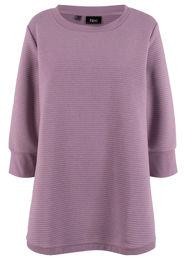 Sweat long avec viscose, Couleur: lavande mat