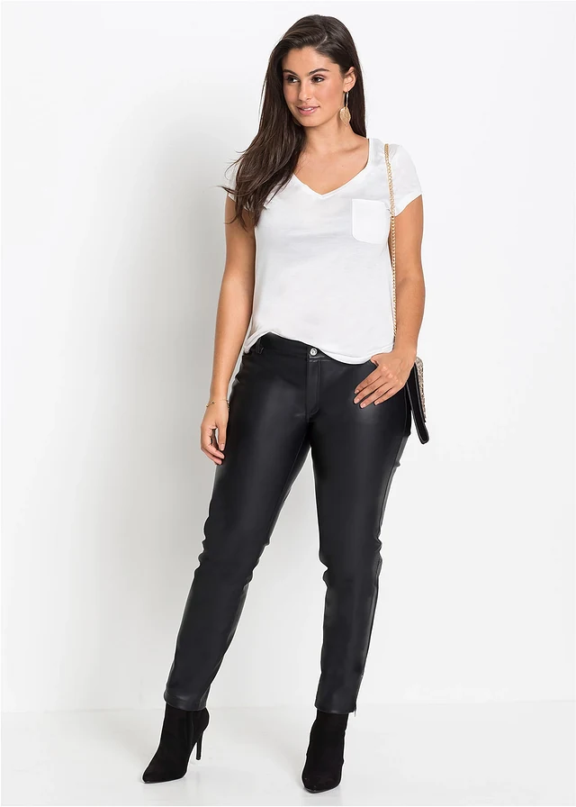 T-shirt en viscose douce, Couleur: blanc
