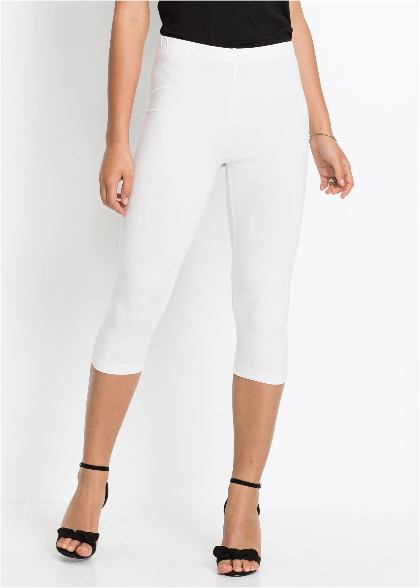 Capri legíny (2 ks v balení) • bílá + černá • bonprix obchod