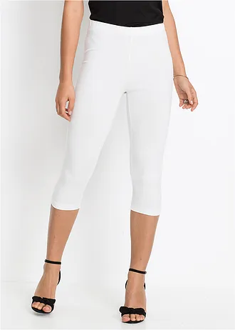 Capri legging (set van 2), Kleur: wit/zwart