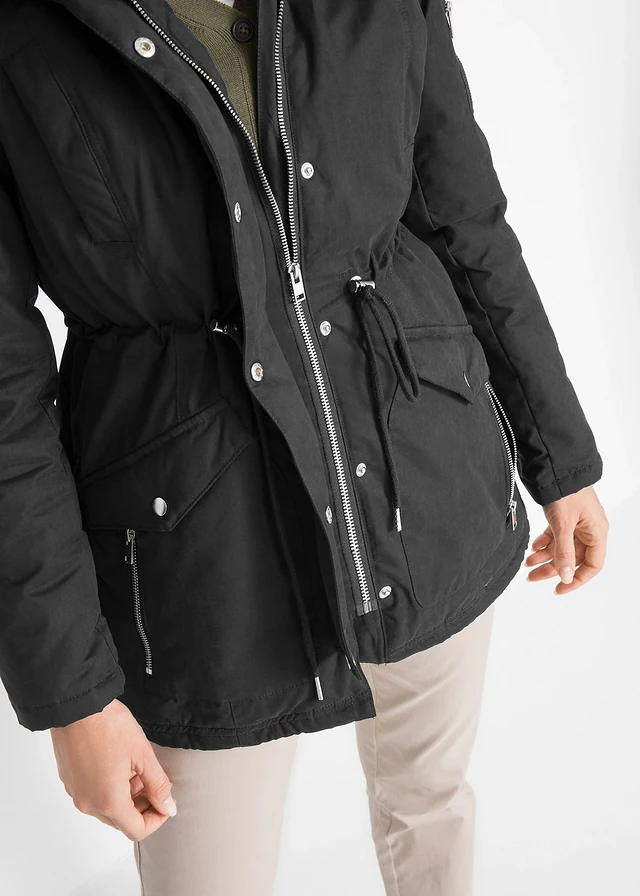 Warm gevoerde parka • zwart • product-page.page-title-suffix