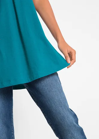 T-shirt évasé • turquoise • Boutique bonprix