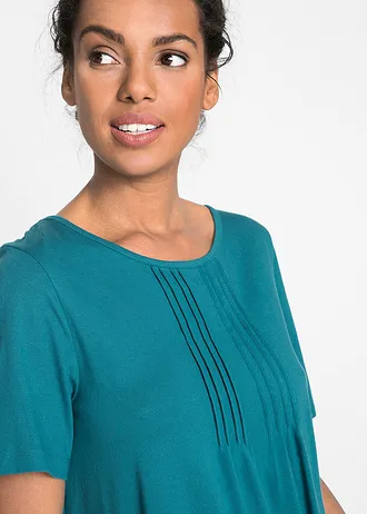 T-shirt évasé • turquoise • Boutique bonprix