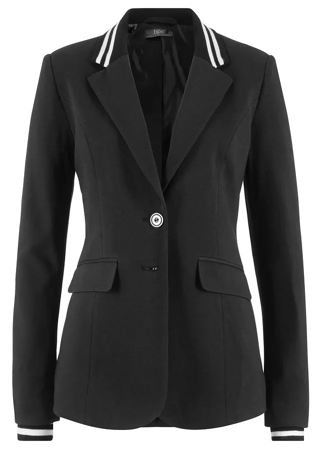 Bavlnený blejzer s pásikovaným detailmi