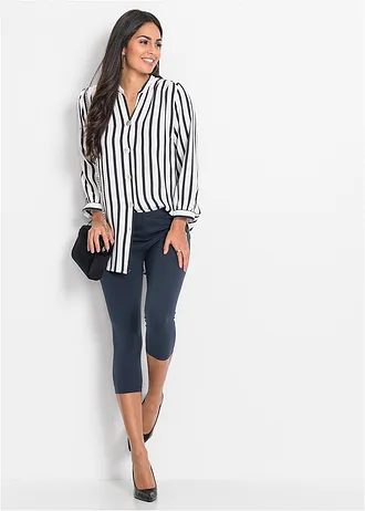 Capri legíny (2 ks v balení) • tmavě modrá + tyrkysová • bonprix obchod