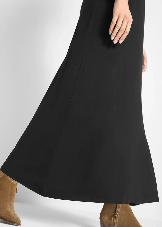 Viscose maxi jurk • zwart • product-page.page-title-suffix