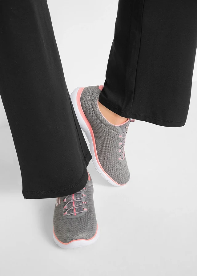 Pantalon de sport en coton, jambes évasées • noir / orange • product-page.page-title-suffix