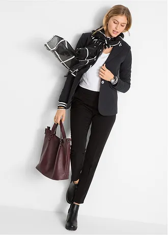 Bavlněný blejzr s proužkovanými prvky • černá • bonprix obchod