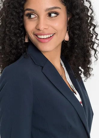 Blazer à poches passepoilées, petite stature • bleu foncé • Boutique bonprix