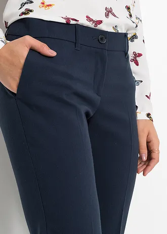 Pantalon de tailleur, taille courte • bleu foncé • Boutique bonprix