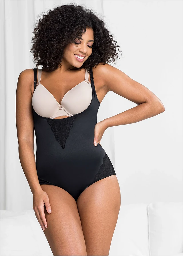 Body sculptant, maintien fort, Couleur: noir