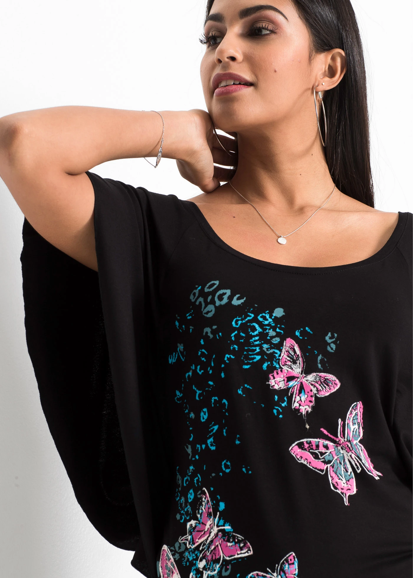 Triko • černá s potiskem • bonprix obchod