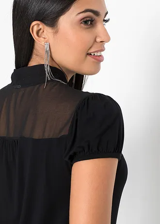 Úpletová halenka • černá • bonprix obchod