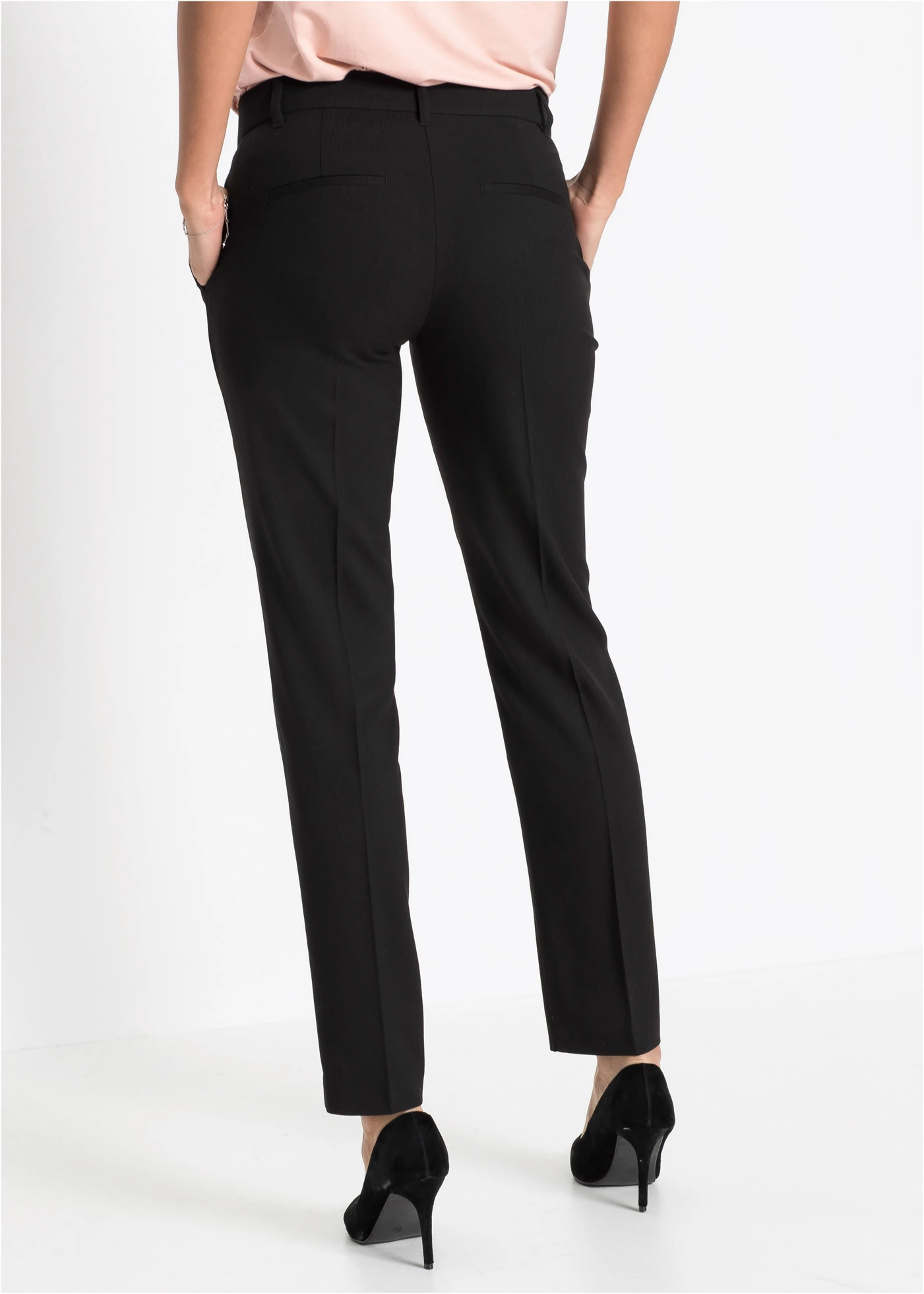 Pantalon de tailleur, taille courte • noir • Boutique bonprix
