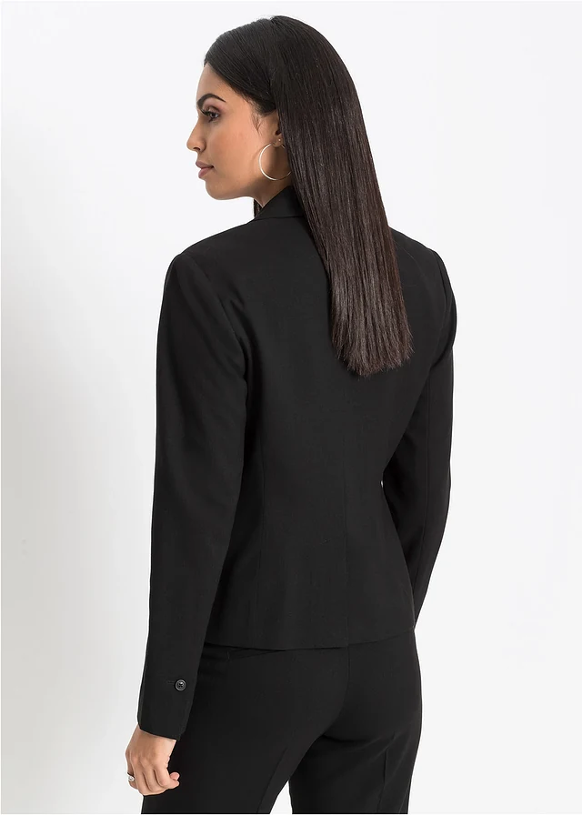 Blazer met paspelzakken, korte maten • zwart • product-page.page-title-suffix