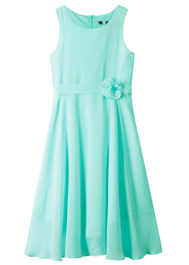 Robe avec fleur appliquée