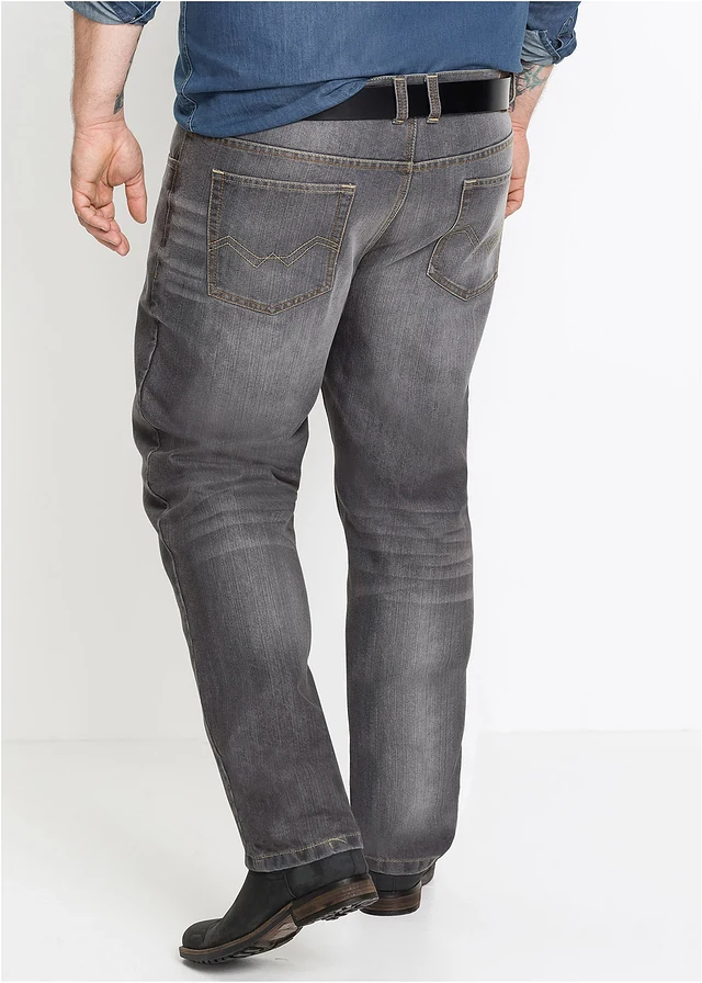 Jean regular, droit, Couleur: gris denim