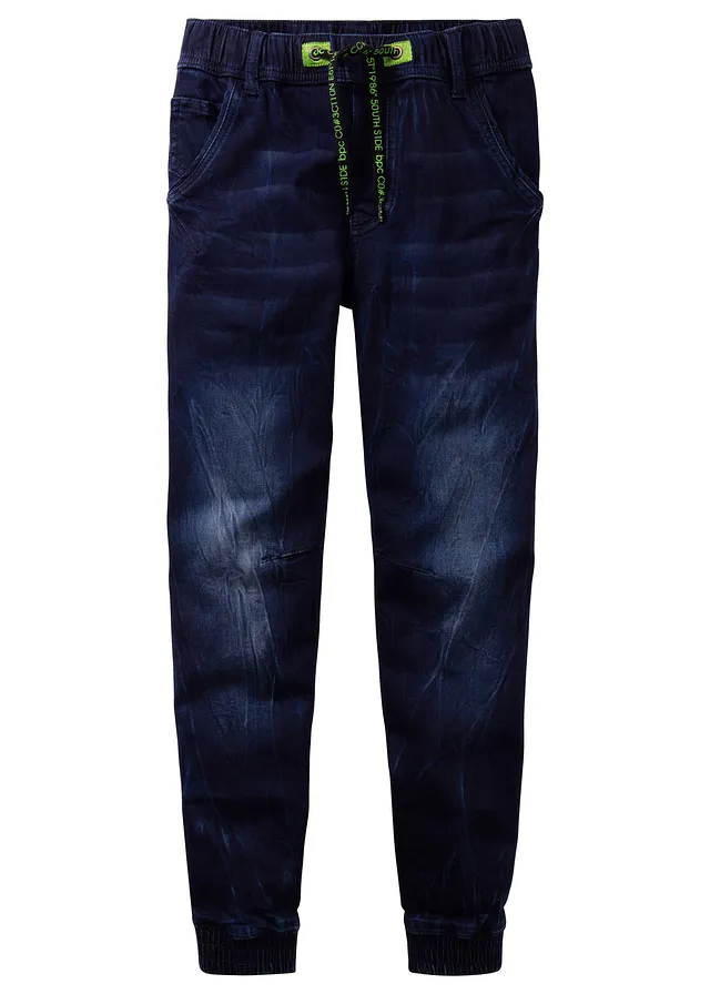 Blugi casual cu elastic și șiret în talie , Regular Fit, Tapered
