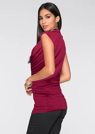 Bluză din mix cu viscoză • bordo • magazin bonprix