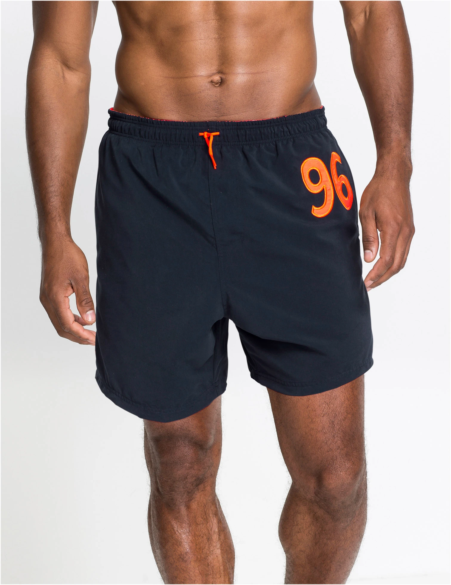 Pánské koupací šortky • tmavě modro-oranžová • bonprix obchod