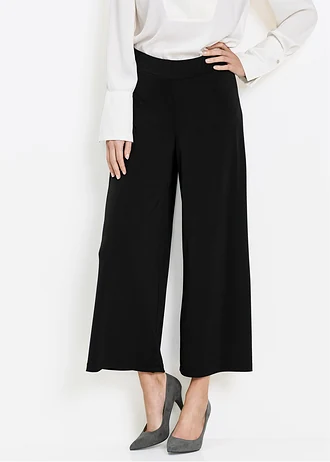 Jupe-culotte en jersey, Couleur: noir