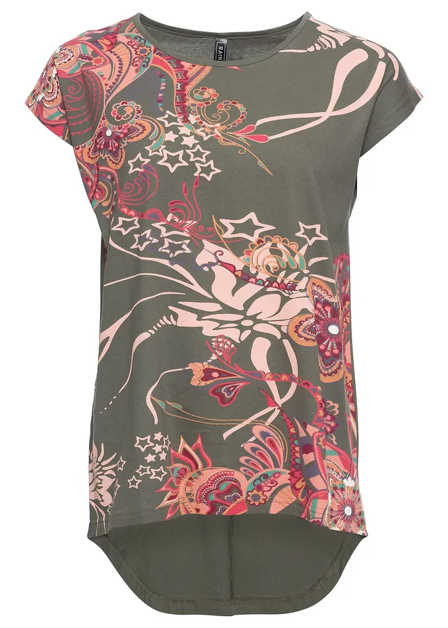 Tričko, vzadu dlhľie z čistej bavlny