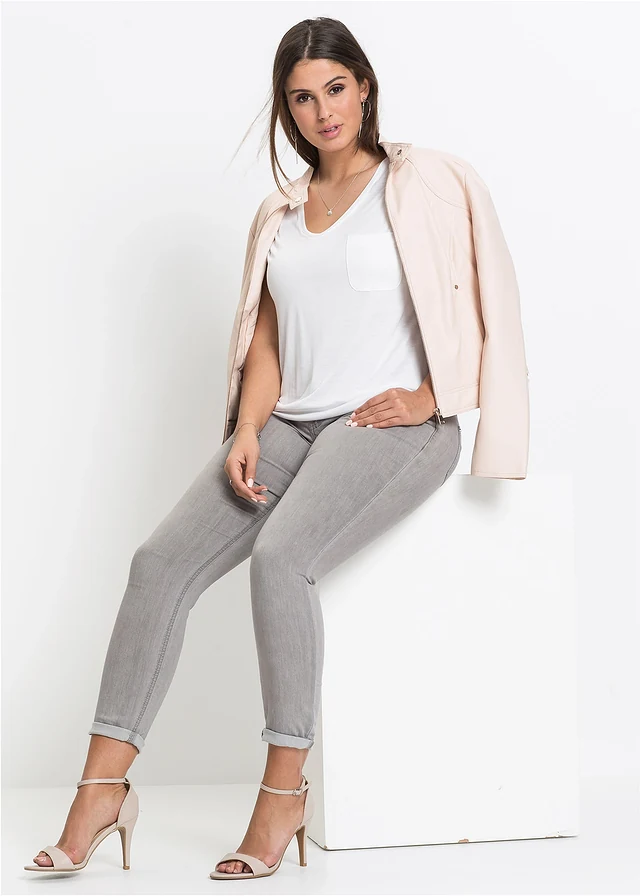 T-shirt en viscose douce, Couleur: blanc
