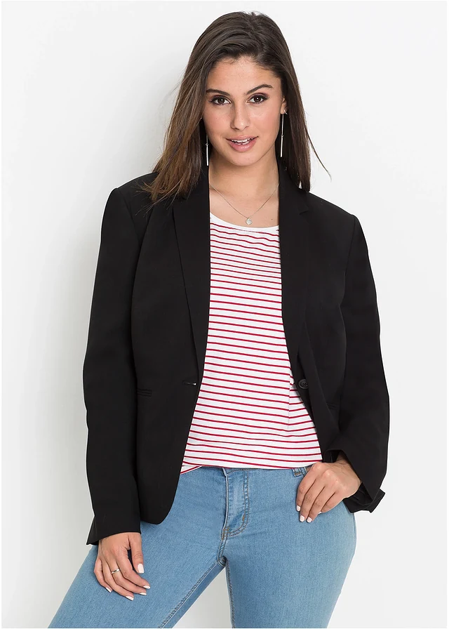 Blazer, Kleur: zwart