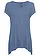 Asymmetrisch shirt, Kleur: jeansblauw
