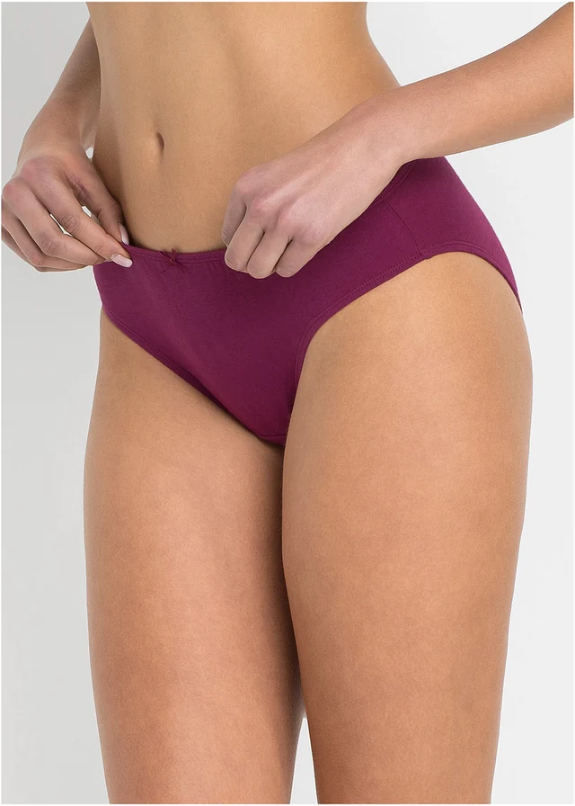 Lot de 6 slips • prune + rose + gris clair chiné • product-page.page-title-suffix